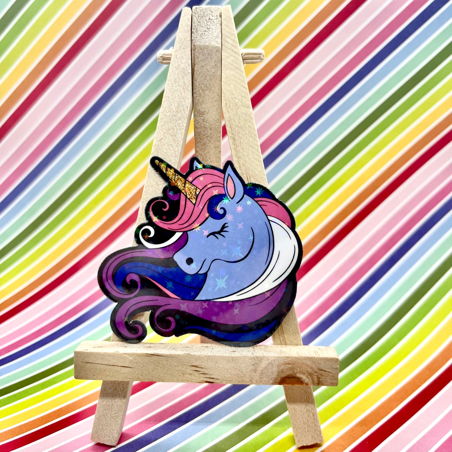 Genderfluid Pride Unicorn Sticker