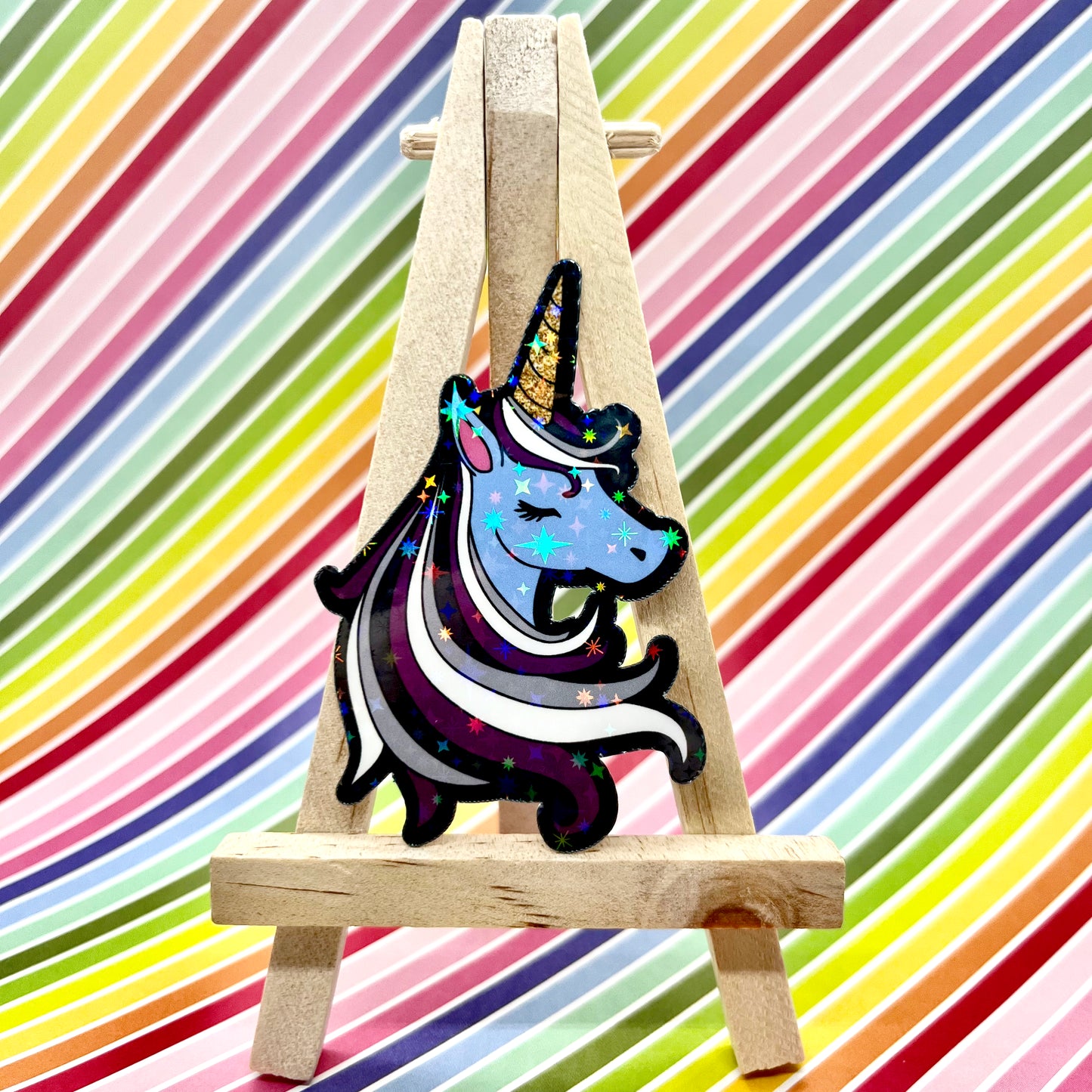 Asexual Pride Unicorn Sticker