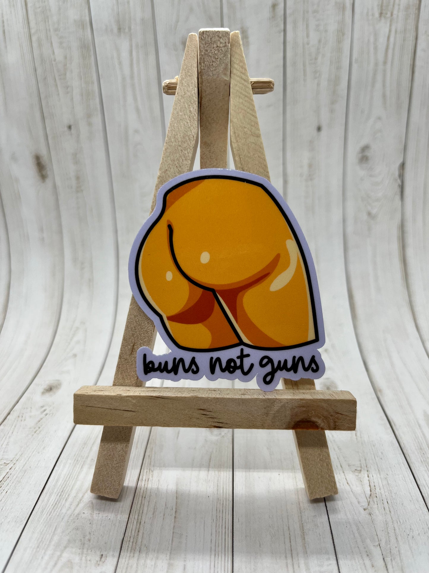 Buns Not Guns Sticker