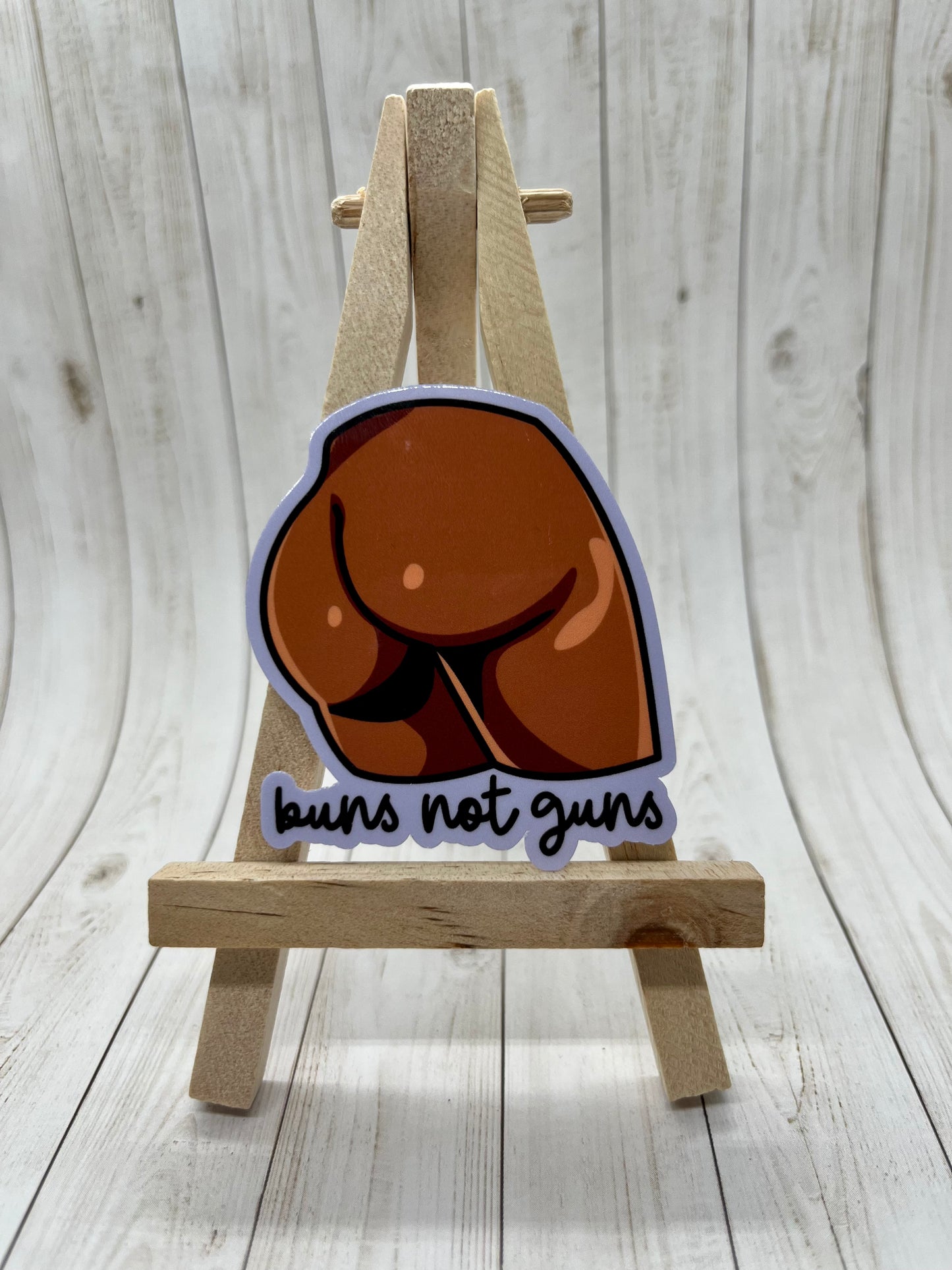 Buns Not Guns Sticker