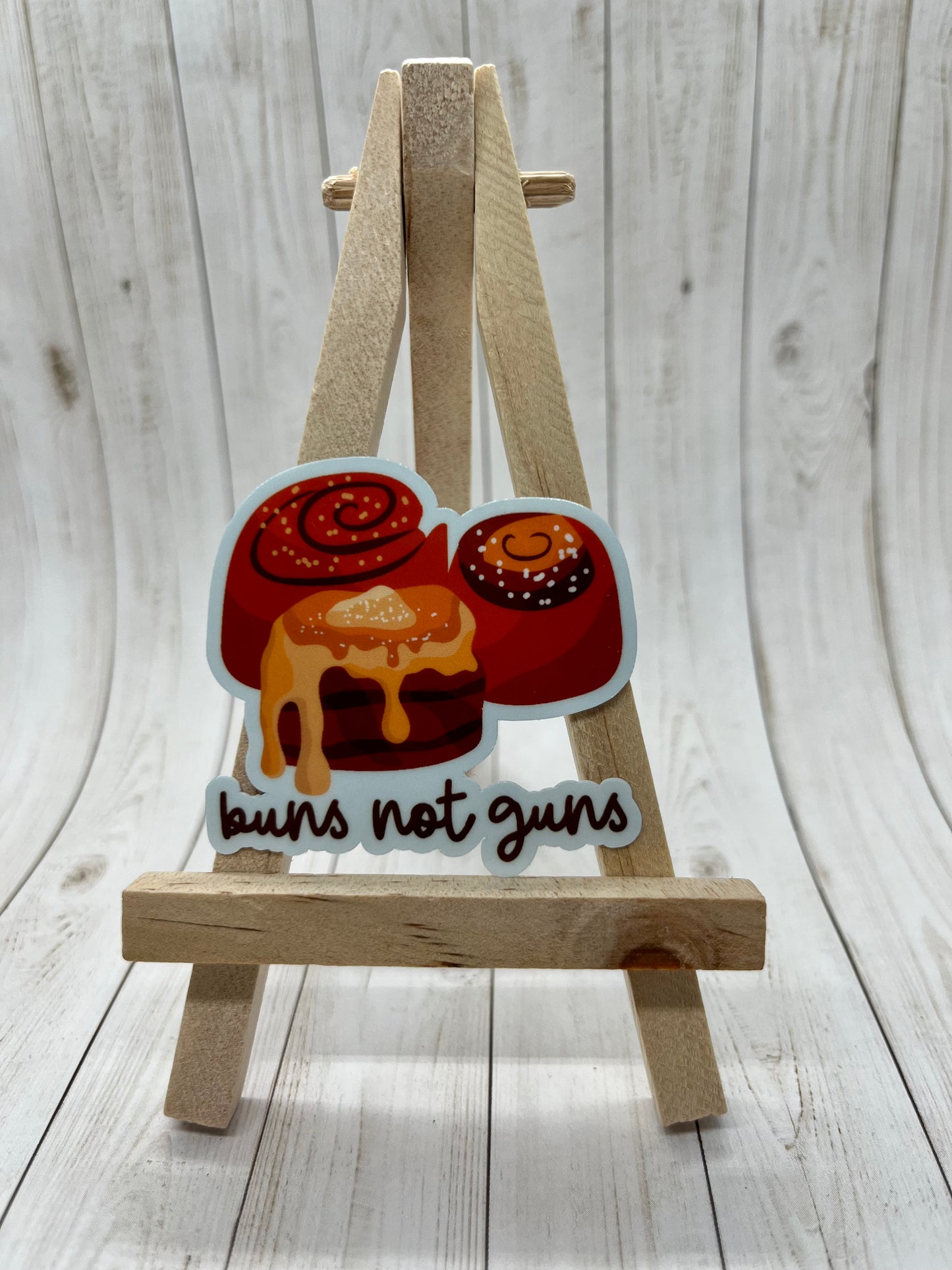 Buns Not Guns Sticker