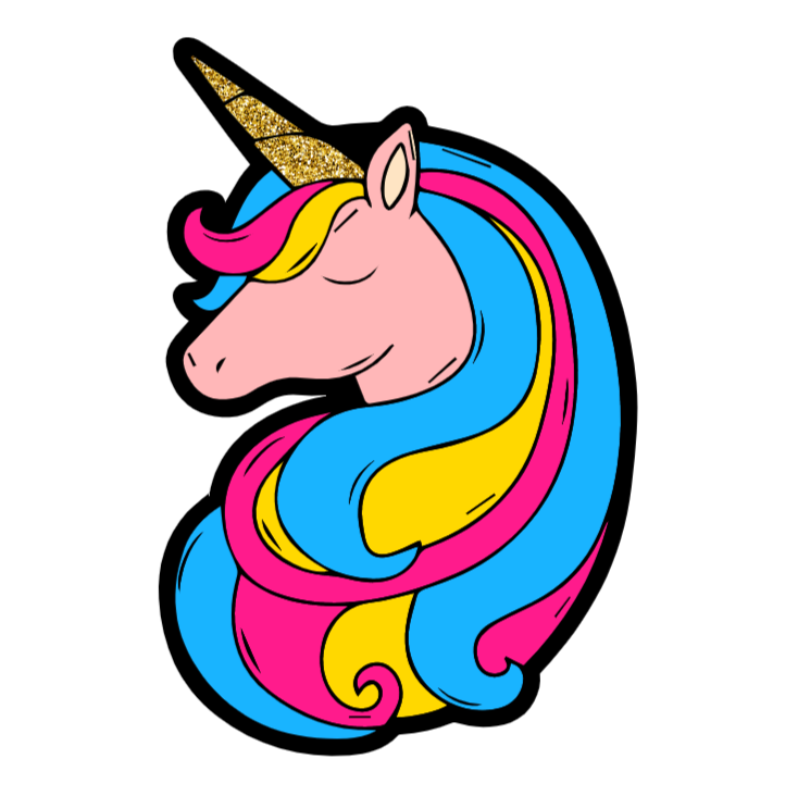 Pansexual Pride Unicorn Sticker