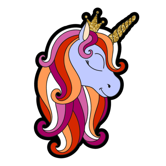 Lesbian Pride Unicorn Sticker