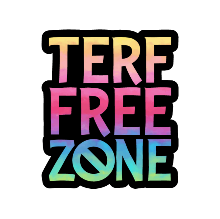 TERF Free Zone Sticker