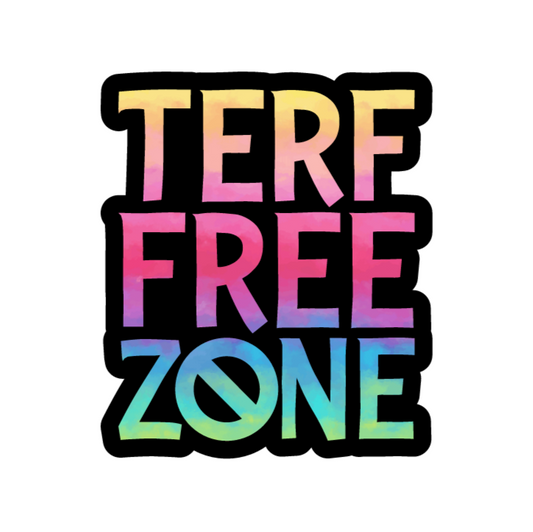 TERF Free Zone Sticker