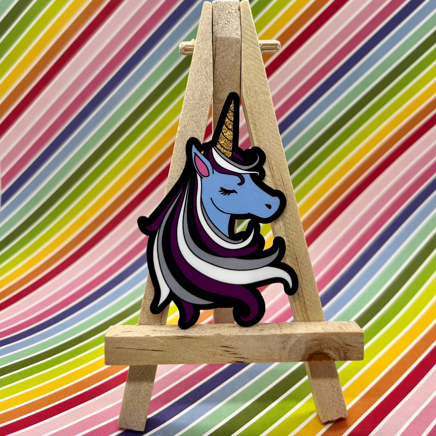 Asexual Pride Unicorn Sticker