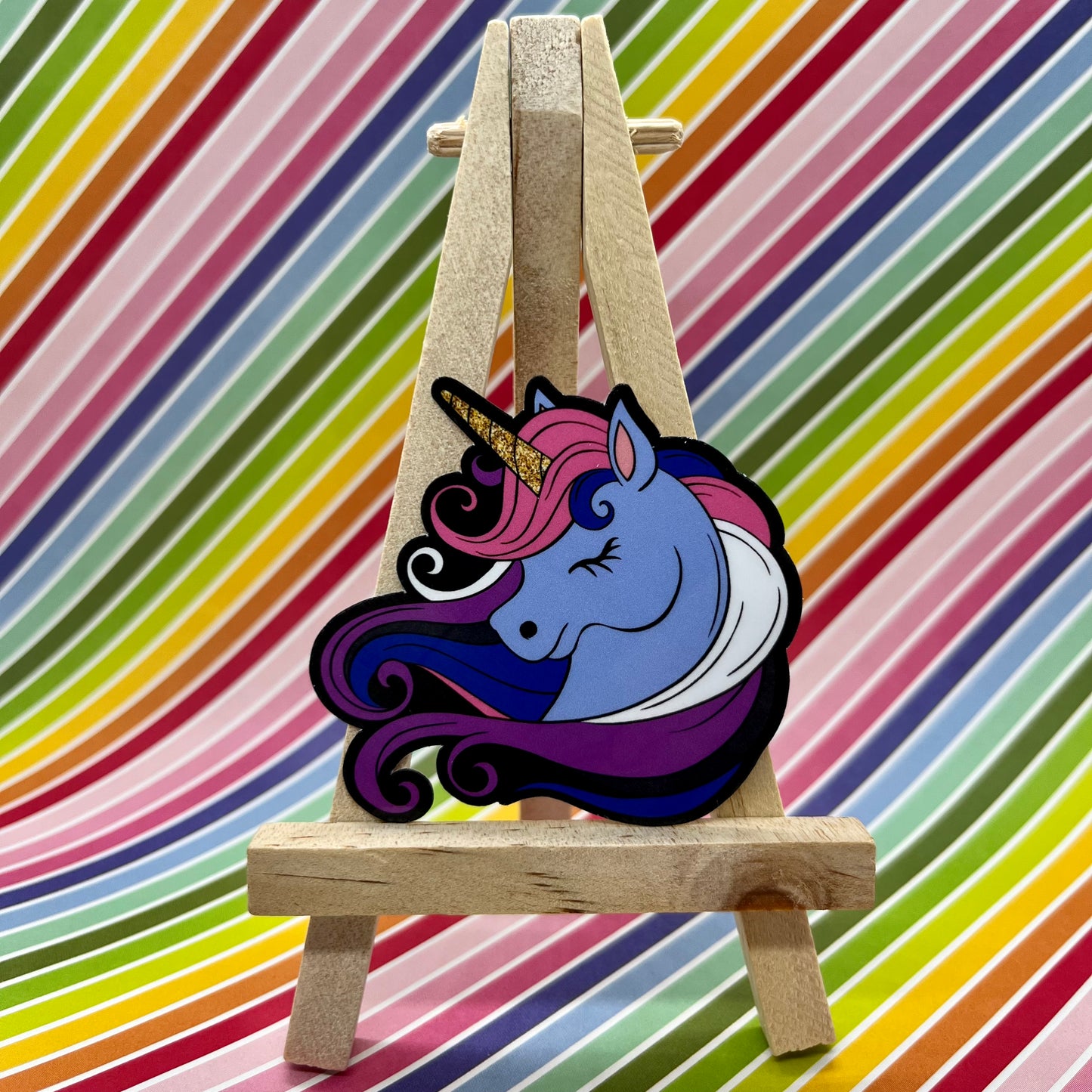 Genderfluid Pride Unicorn Sticker